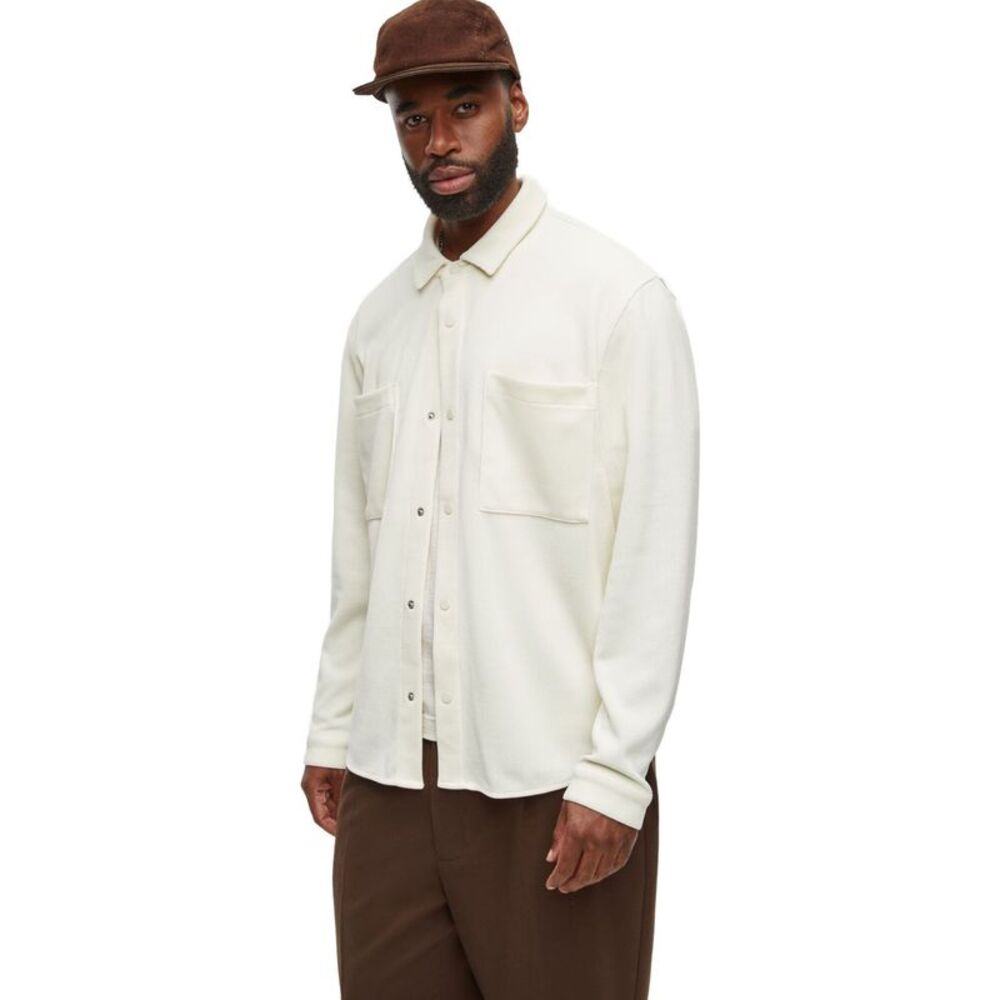 Mode Of One Mens Knit Snap-Front Button Up Shirt, NWT